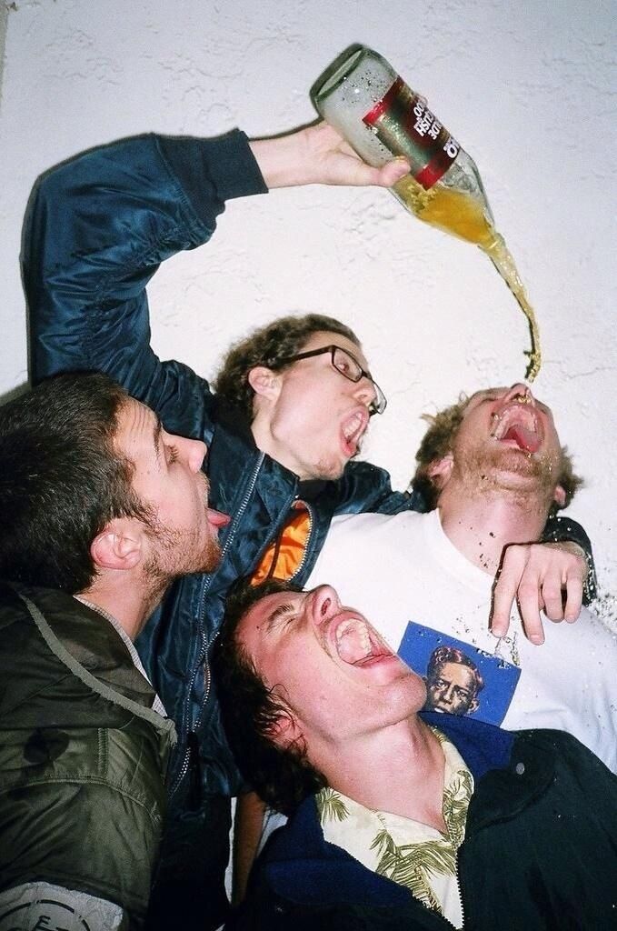 People having a great night out